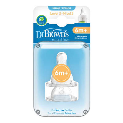 Tetina estándar Options+ 6M+ 2UN Dr Brown's