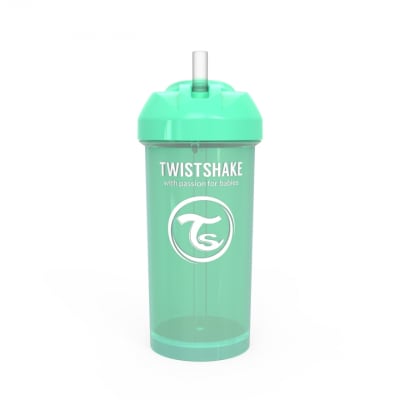 Vaso con bombilla straw cup 360ml verde pastel1