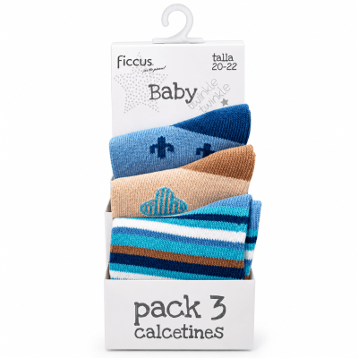 Pack triple calcetines niño oasis1