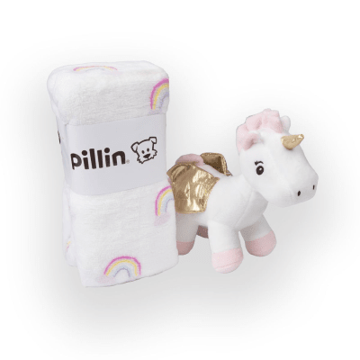 Set Peluche con Manta Unicornio Beba Blanco | Pillín3