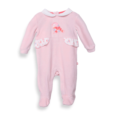 Osito Recién Nacido Niña Rosado Plush Algodón | Pillín