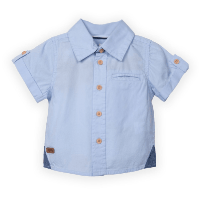 Camisa Bebé Niño Celeste | Elegancia y comodidad Pillín