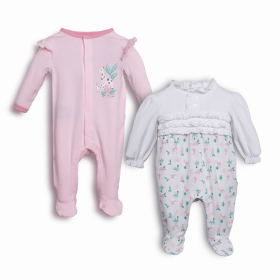 Pack 2 Ositos Recién Nacida Pillín Algodón Diseño Selva1