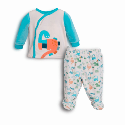 Conjunto Recién Nacido Niño Crudo Plush Algodón | Pillín3