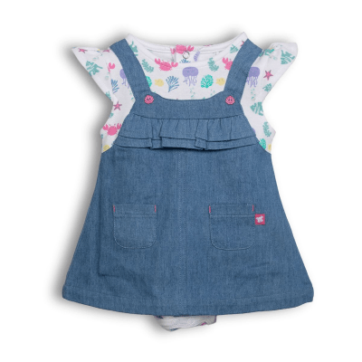 Mameluco Recién Nacida Niña Denim Algodón Pillín1