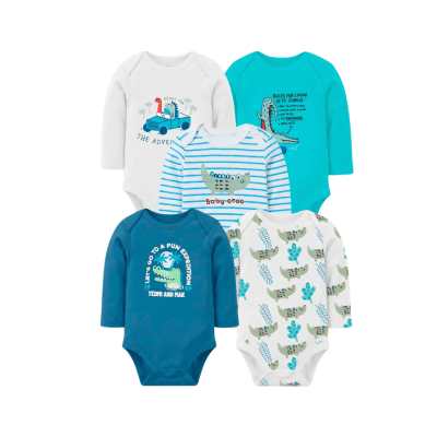 Set 5 bodys manga larga Cocodrilo2