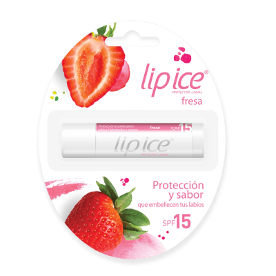 Lip Ice Menthol Labial FPS 15 Fresa x 1 Balsamo Labial1