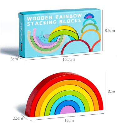 Arcoíris de Madera Apilable