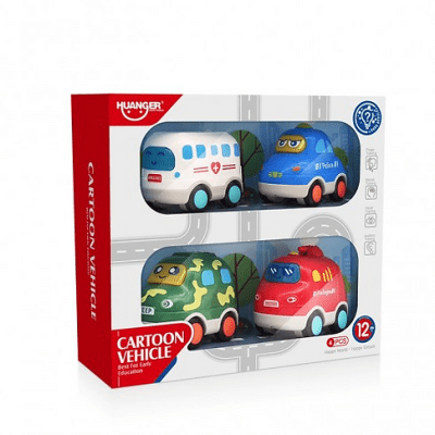 Set 4 vehículos de emergencia con sonidos3