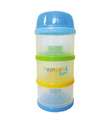 Dispensador de leche 3 niveles Celeste1