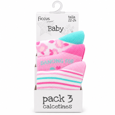Pack triple calcetines niña sol2