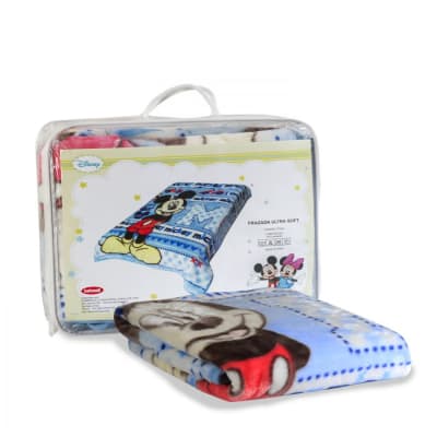 Manta luxe Mickey celeste2