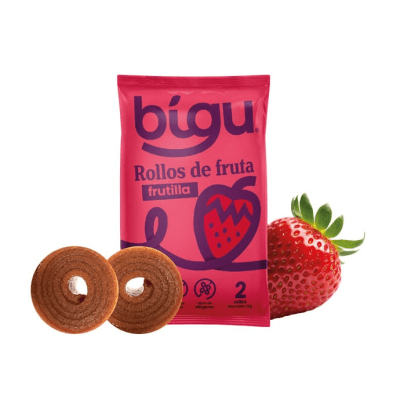 Rollos de fruta Frutilla 25g