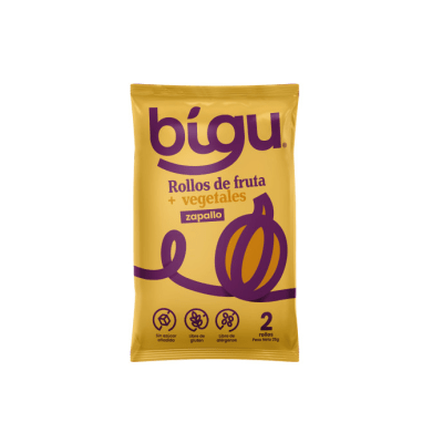Rollos de fruta + vegetales zapallo 25g2