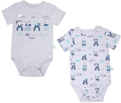 SET 2 BODYS MANGA CORTA GRIS TRANSPORTES NIÑO1
