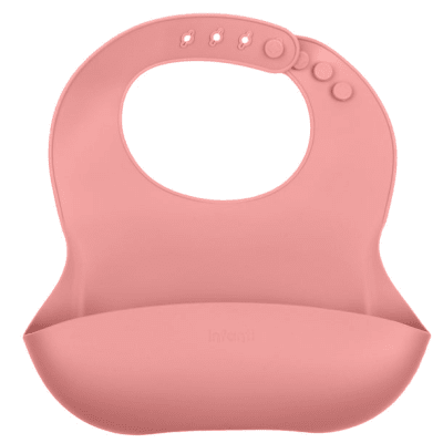 Babero de silicona Rojo Infanti1