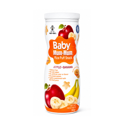 Cereal Baby Mum-Mum Puff sabor Manzana y Plátano 50 gr