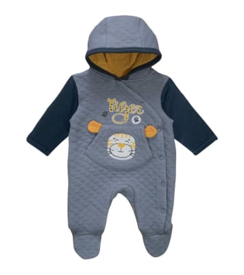 Enterito de algodón quilted Gris1