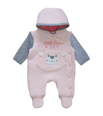 Enterito de algodón quilted rosa1