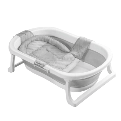 Bañera plegable Jelly con hamaca Gris4