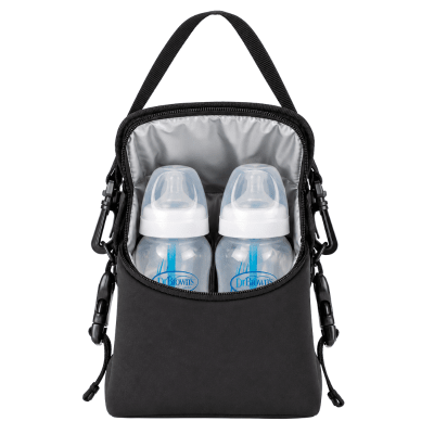 Bolso Porta Mamaderas Convertible Negro Dr. Brown’s