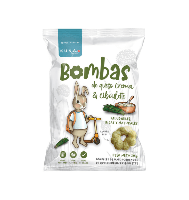 Bombas queso crema y ciboulette 20grs