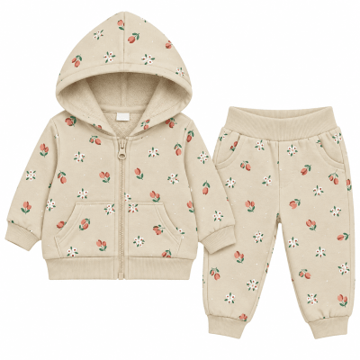 Buzo beige niña algodón breeze1