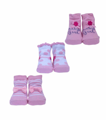 Set de 3 calcetines RN en caja niña1