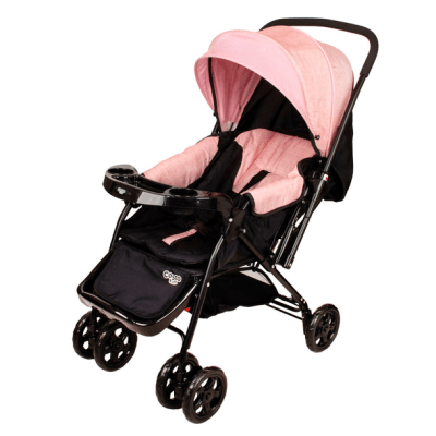 Coche Paseo Reverse Cosco Rosado – Asiento Reversible y Plegado Compacto1