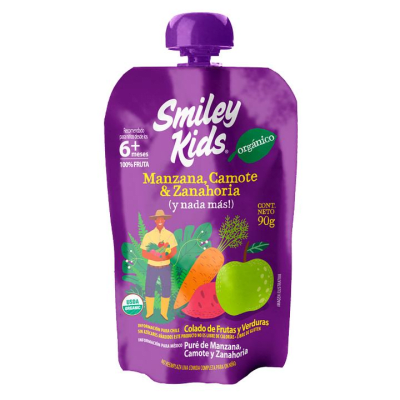Compota Orgánica Manzana Camote Zanahoria
