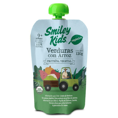 Orgánico Verduras con Arroz