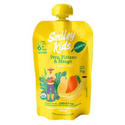 Compota Orgánica Pera Plátano Mango