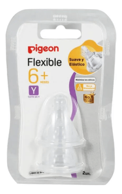 Chupete Biberón Pigeon, Boca Standard Talla Y 6+1