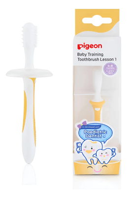 Cepillo Dental De Aprendizaje Amarillo- Paso 14