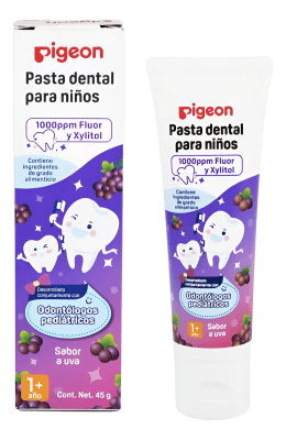 Pasta Dental Para Niños Sabor A Uva 45gr - Pigeon