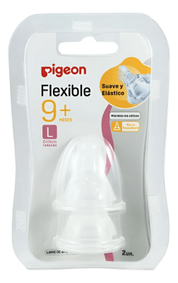Chupete Biberón Pigeon, Boca Standard Talla L 2un2