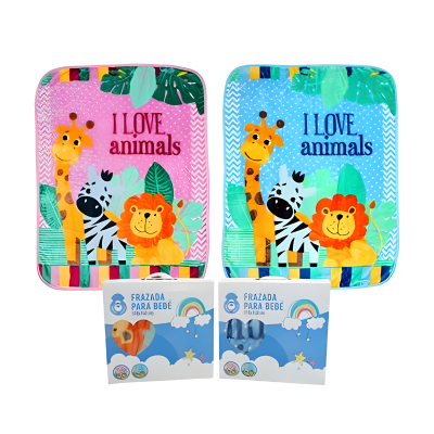 Frazada para bebé suave y abrigada 110 x 140 cm