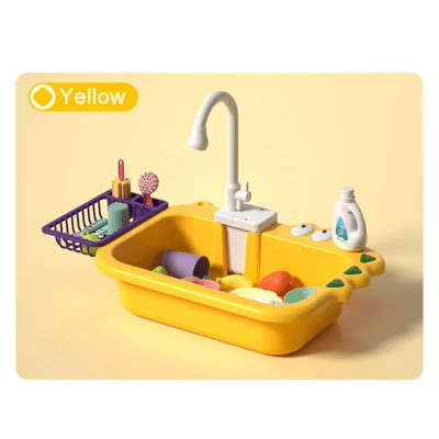 Lavavajilla Eléctrico Infantil Amarillo1
