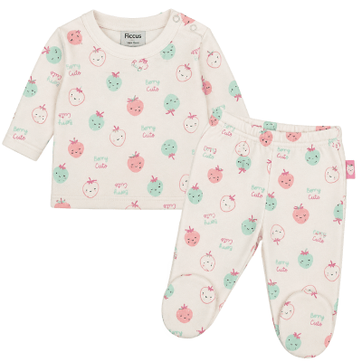 Conjunto niña algodón sundaze crudo1