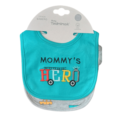 Set de 2 baberos impermeables niño1