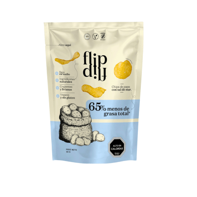 Chips de Papas con Sal de Mar Flip 30 Gr1