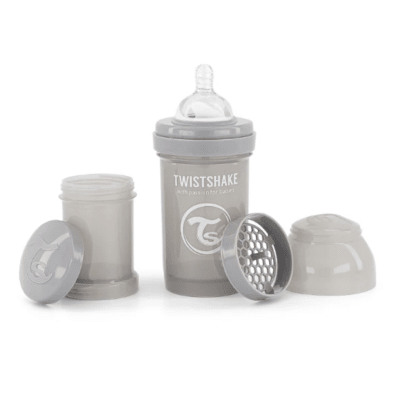 Mamadera Twistshake Anti-Cólico 180ml gris pastel1