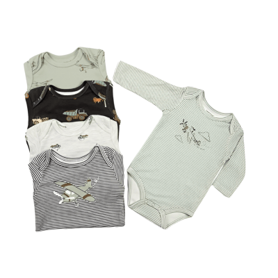 Set 5 bodys manga larga Aviones1