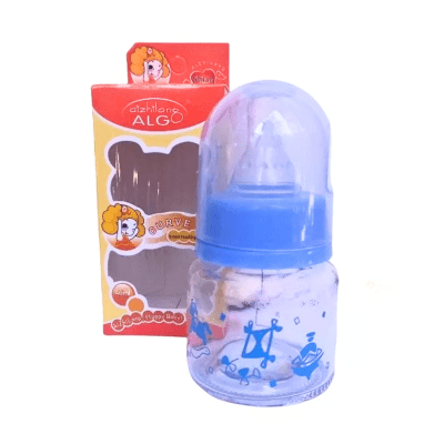 Mamadera vidrio 60ml Celeste Baby1