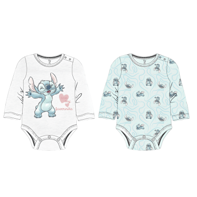 Bipack Body manga larga 100% algodón - Stitch Unisex