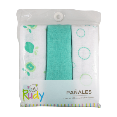 Set 3 pañales Rudy Unisex1