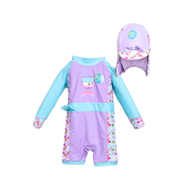 Traje de Baño Bebé Niña Malva1