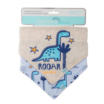 Set 2 Baberos Bandana Algodón Niño1