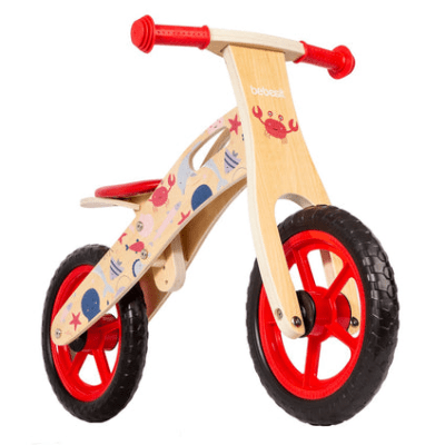 Bicicleta de Equilibrio Madera Oceano Roja5