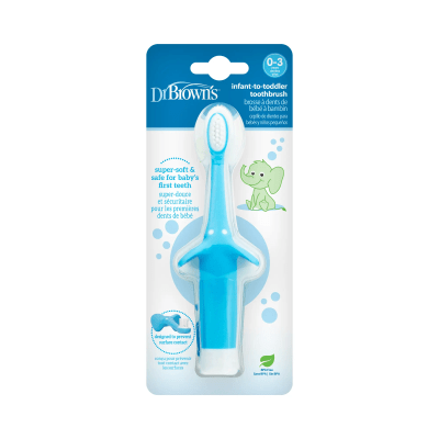 Cepillo de Dientes para Bebés y Niños Pequeños 0-3 años Elefante azul5